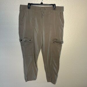 Banana Republic Women’s Cargo Joggers (Size XL, Beige)